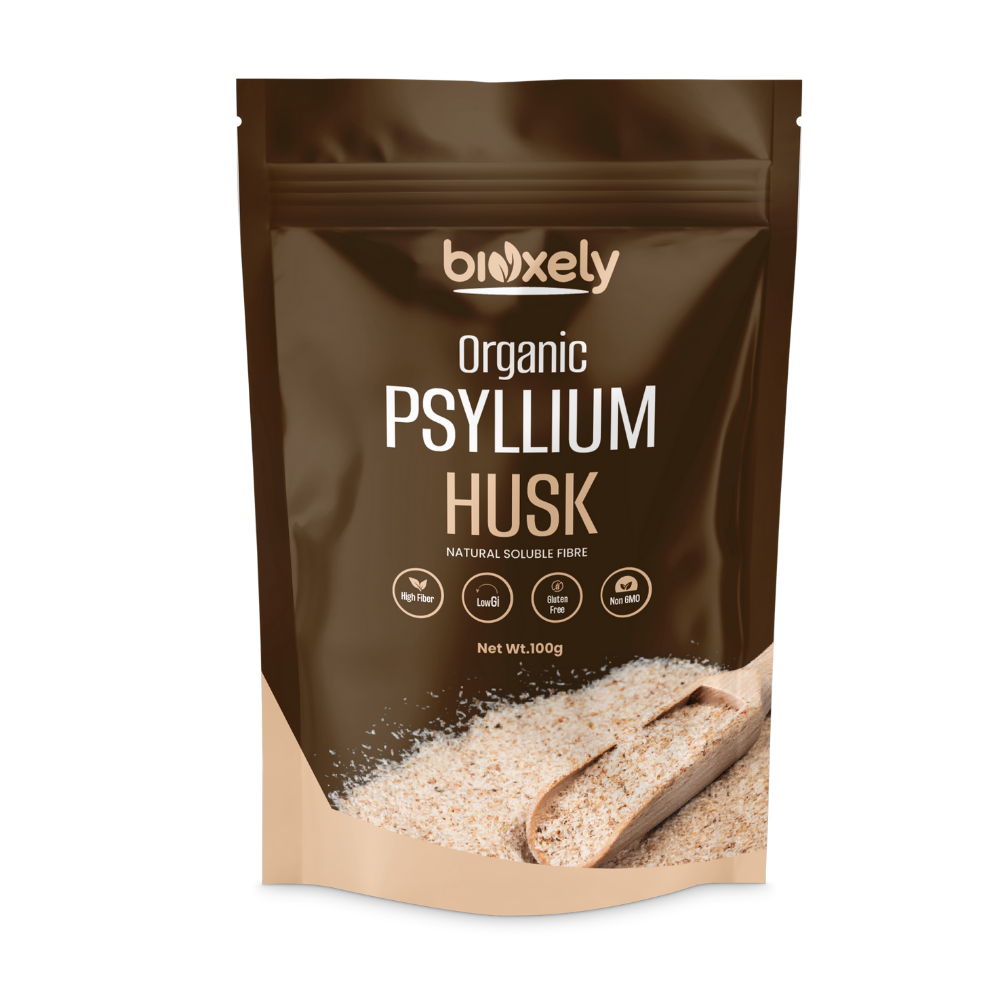 Organic Psyllium Husk Natural Fibre Supplement 100Gram