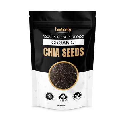 Organic Chia Seeds – Raw Black Superfood