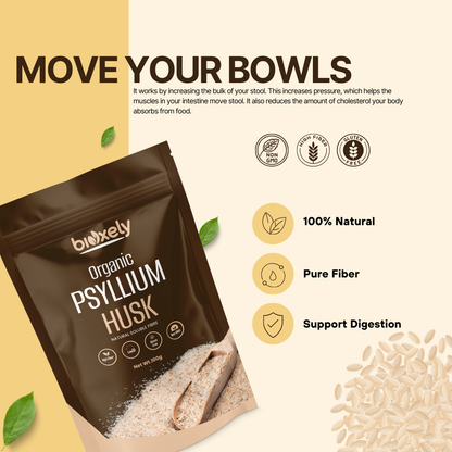 Organic Psyllium Husk Natural Fibre Supplement 100Gram
