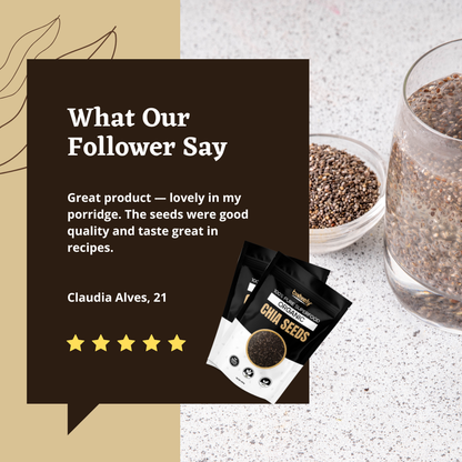Organic Chia Seeds – Raw Black Superfood
